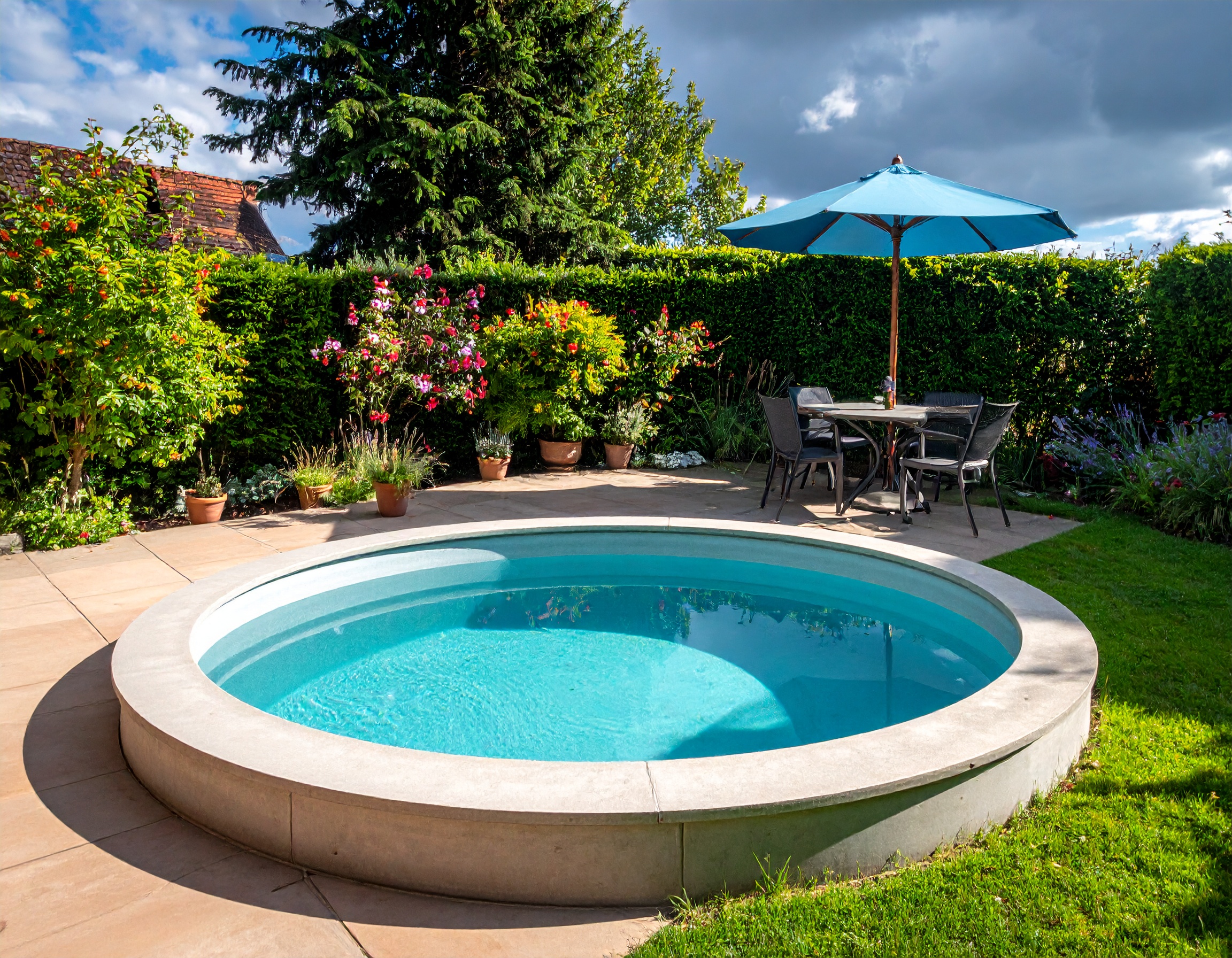 Ihr weg zum Traum pool